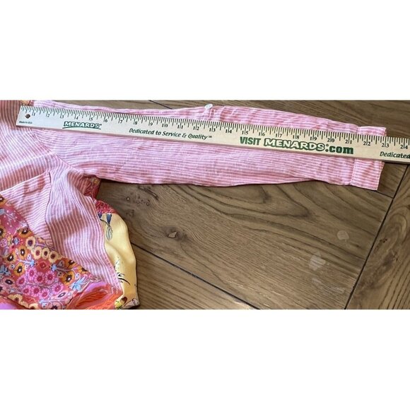 Soft Surroundings Women Eden Island Linen Shirt Size‎ Small Floral Loose Light - Picture 12 of 12